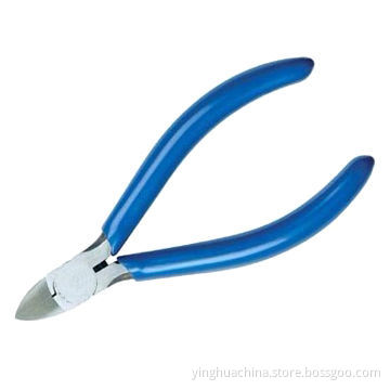 Cutting Pliers with Tapered Head Body S55C, PVC Handle, 100mm OAL